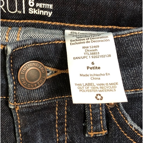 Time & True Darkwash skinny Jeans - Picture 7 of 8